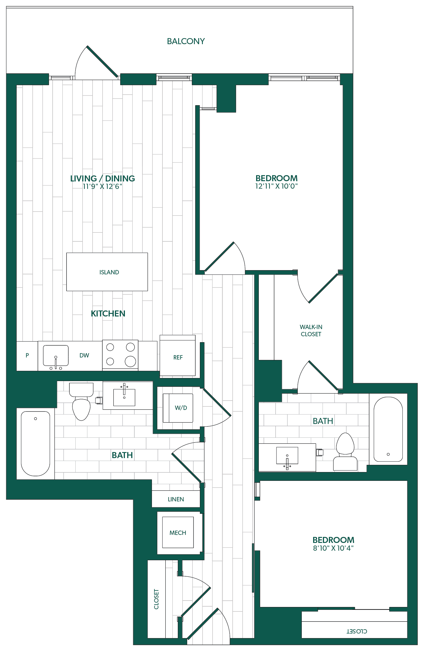 Floor Plan Image of Apartment Apt 0215